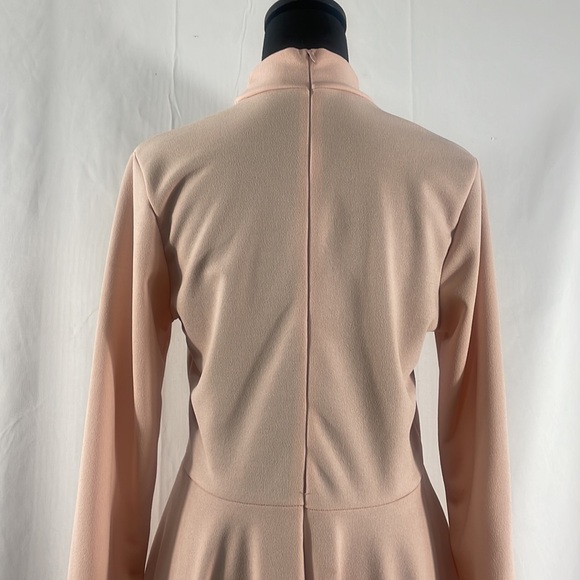 Blush pink,Mock turtle neck,long sleeve, high low ruffle top,dress,large - Picture 10 of 12